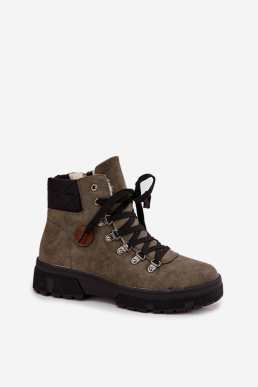 pašiltinti batai  su platforma chaki spalvos Zaraine