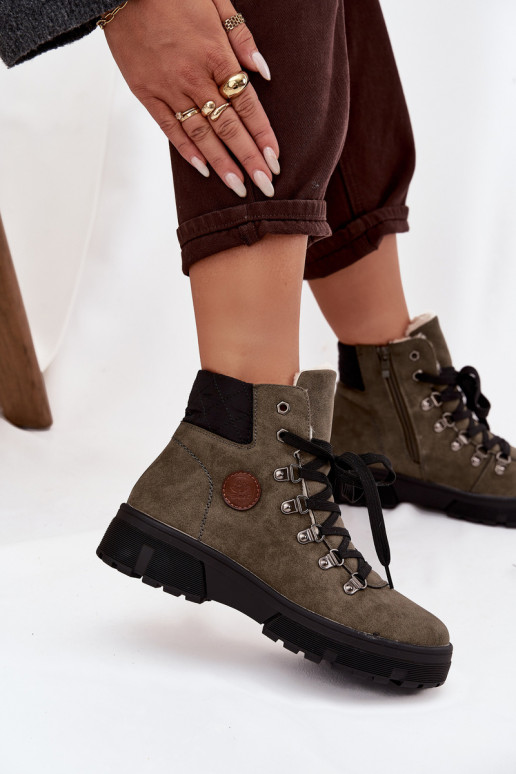 pašiltinti batai  su platforma chaki spalvos Zaraine