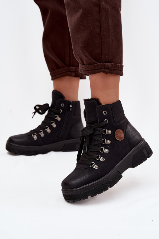 pašiltinti batai  su platforma Juodos spalvos Zaraine