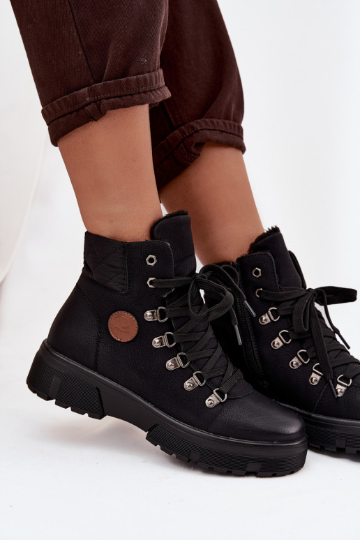 pašiltinti batai  su platforma Juodos spalvos Zaraine