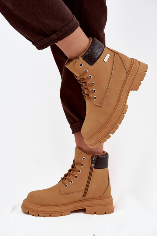 pašiltinti batai   rudos spalvos Selinda