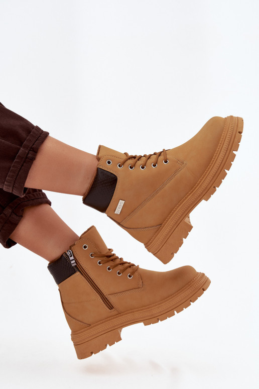 pašiltinti batai   rudos spalvos Selinda