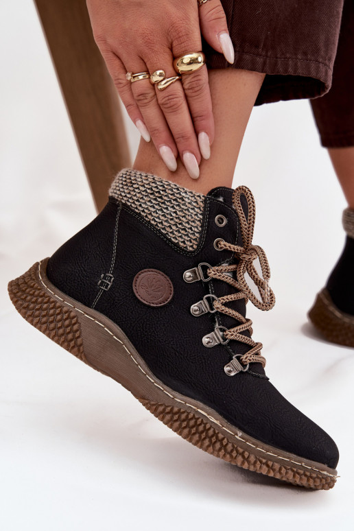 pašiltinti Aulinukai batai  Juodos spalvos Zenaya