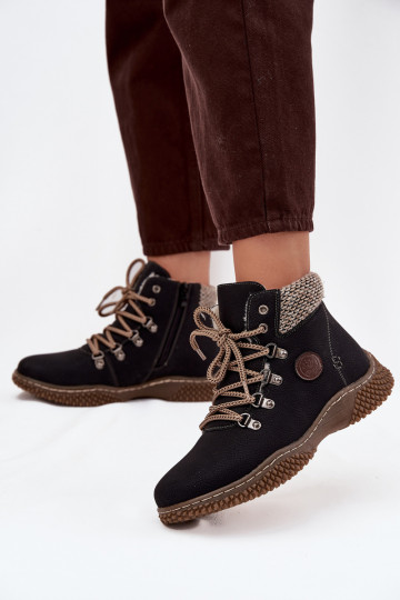 pašiltinti Aulinukai batai  Juodos spalvos Zenaya 2