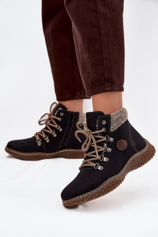 pašiltinti Aulinukai batai  Juodos spalvos Zenaya