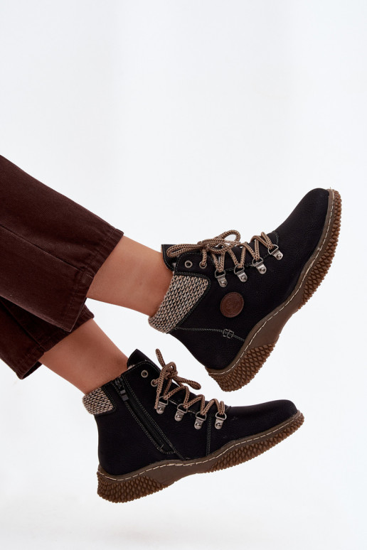 pašiltinti Aulinukai batai  Juodos spalvos Zenaya