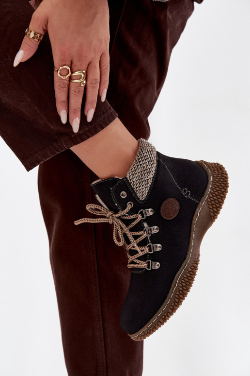 pašiltinti Aulinukai batai  Juodos spalvos Zenaya