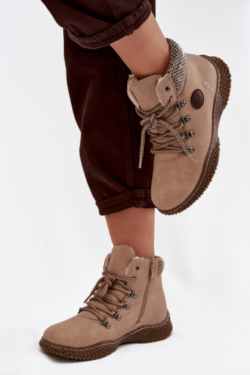pašiltinti Aulinukai batai  smėlio spalvos Zenaya 2