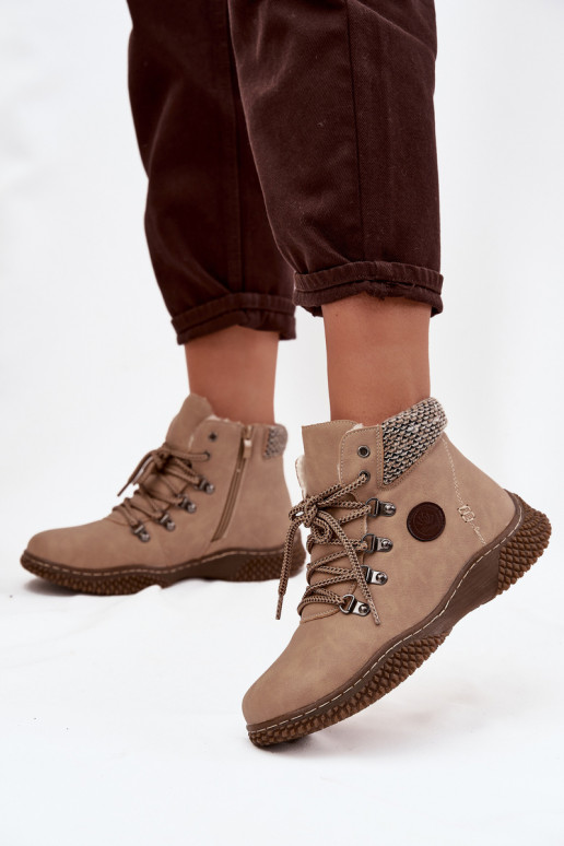 pašiltinti Aulinukai batai  smėlio spalvos Zenaya