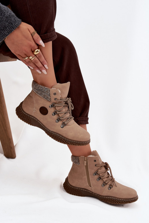pašiltinti Aulinukai batai  smėlio spalvos Zenaya