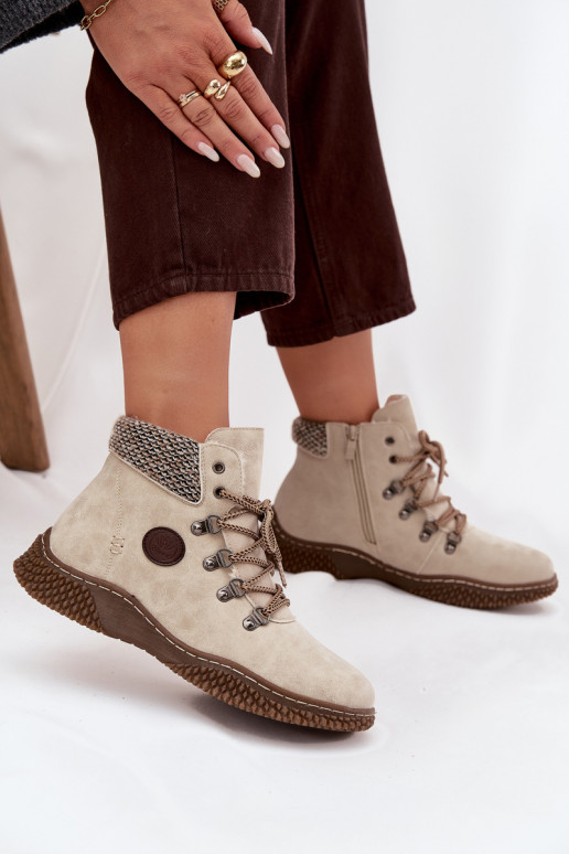 pašiltinti Aulinukai batai  dramblio kaulo spalvos Zenaya