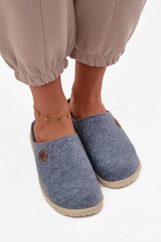 batai naminės Šlepetės  Inblu CS000047 šviesiai mėlynos spalvos