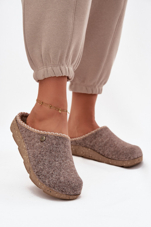 batai naminės Šlepetės  Inblu ED000031 smėlio spalvos