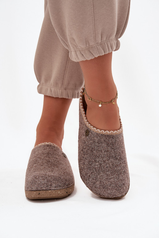 batai naminės Šlepetės  Inblu ED000031 smėlio spalvos