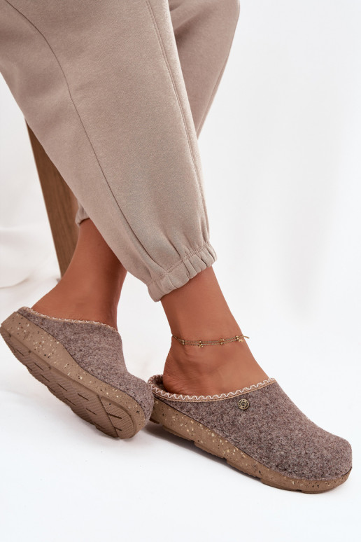 batai naminės Šlepetės  Inblu ED000031 smėlio spalvos