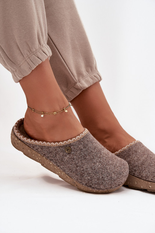 batai naminės Šlepetės  Inblu ED000031 smėlio spalvos