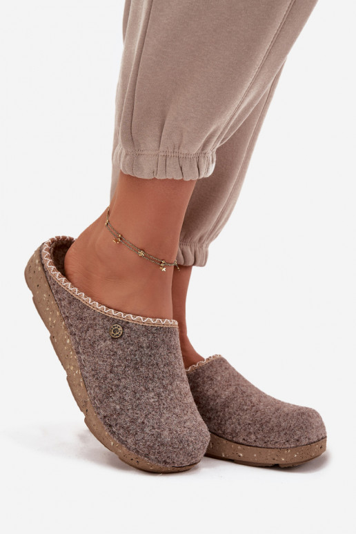 batai naminės Šlepetės  Inblu ED000031 smėlio spalvos