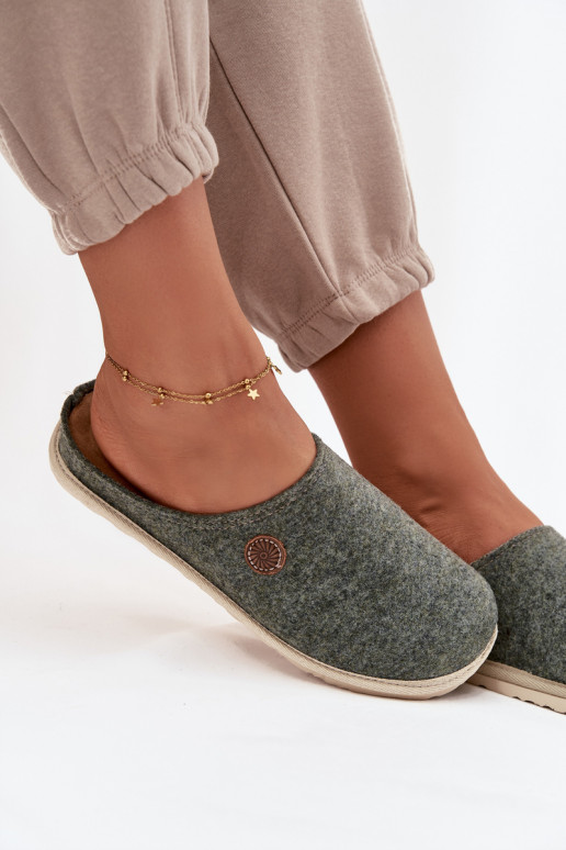 batai naminės Šlepetės  Inblu CS000047 žalios spalvos