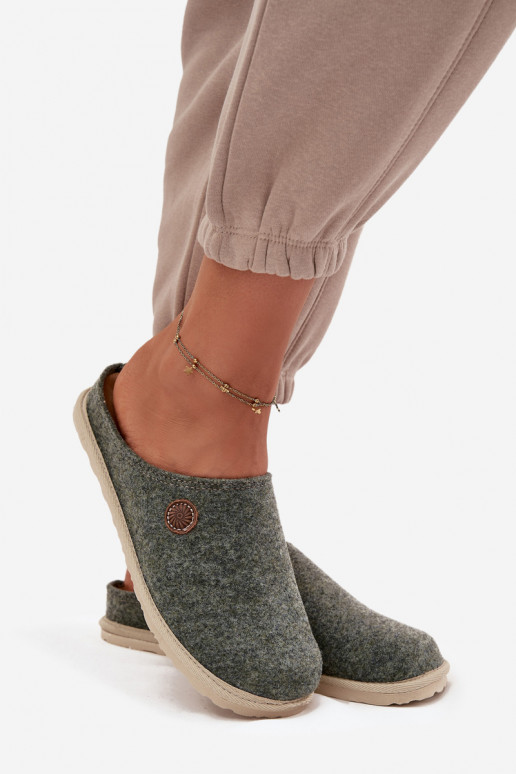 batai naminės Šlepetės  Inblu CS000047 žalios spalvos