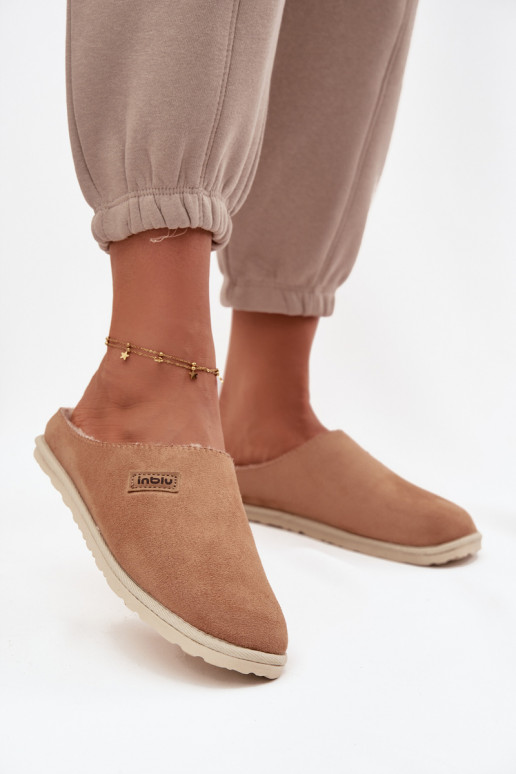 Šlepetės  batai naminės Inblu CS000045 Camel