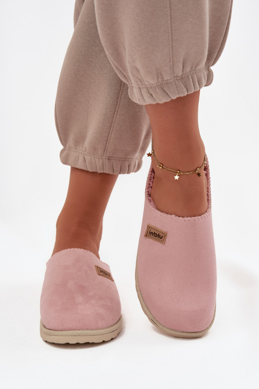 Šlepetės  batai naminės Inblu CS000045 rožinės spalvos