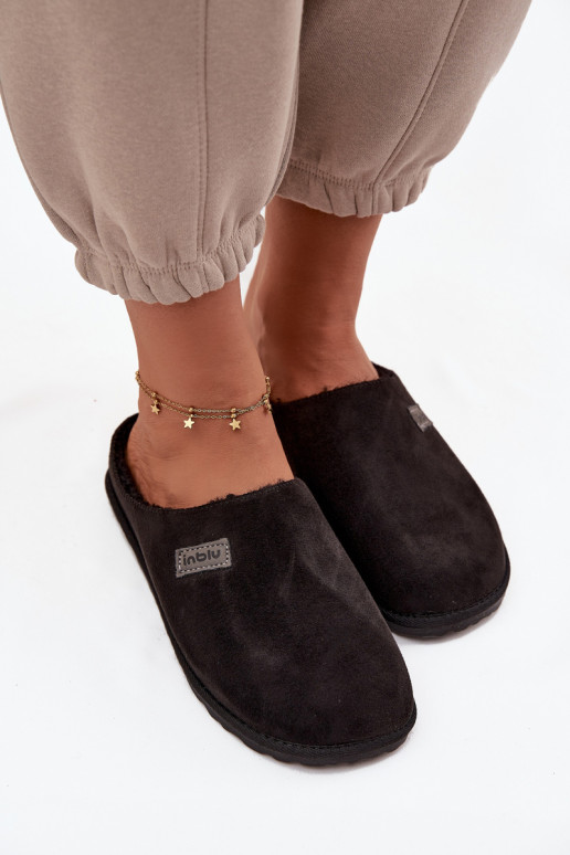 Šlepetės  batai naminės Inblu CS000045 Juodos spalvos