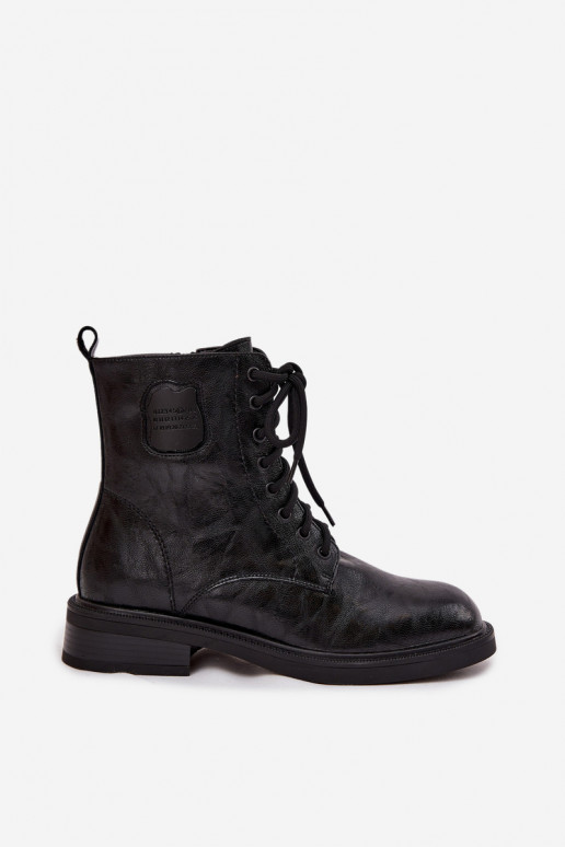 Aulinukai auliniai batai   Detalem  K7180-01 Juodos spalvos