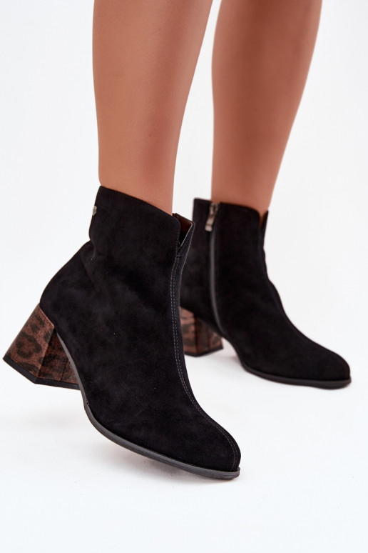 iš zomšos Moteriški aulinukai  K7202-01 Juodos spalvos   iš zomšos Moteriški aulinukai  K7202-01 Juodos spalvos