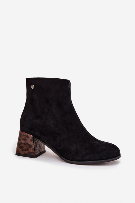 iš zomšos Moteriški aulinukai  K7202-01 Juodos spalvos   iš zomšos Moteriški aulinukai  K7202-01 Juodos spalvos