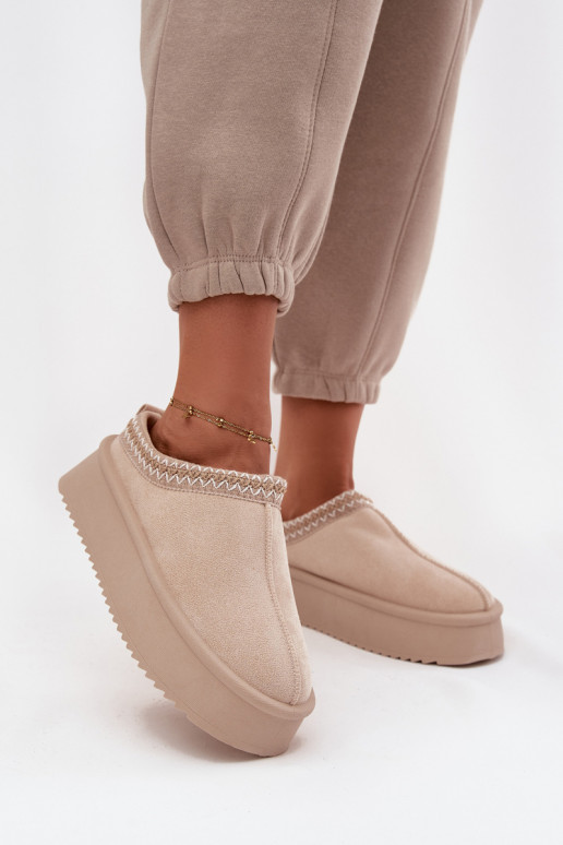 sniego batai  Z Haftem dramblio kaulo spalvos Pristina