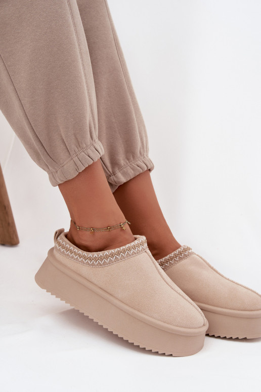 sniego batai  Z Haftem dramblio kaulo spalvos Pristina