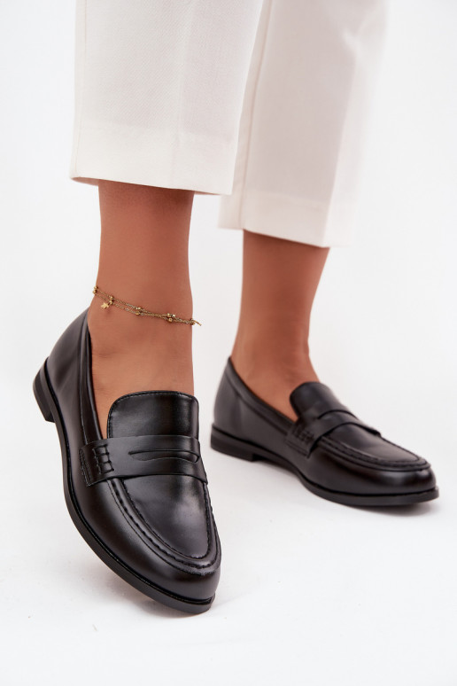 Mokasinai Mokasinai  iš eko odos Juodos spalvos Bessina