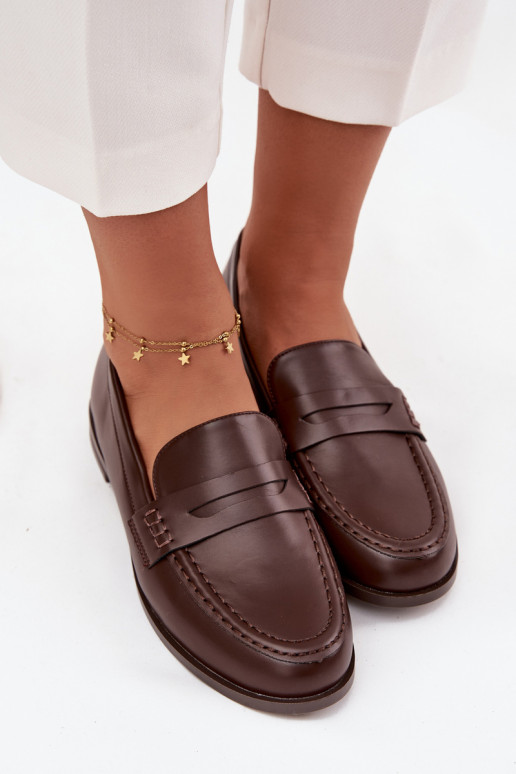 Mokasinai Mokasinai  iš eko odos Czekoladowe Bessina