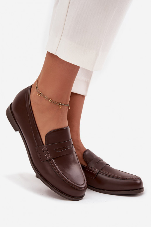 Mokasinai Mokasinai  iš eko odos Czekoladowe Bessina