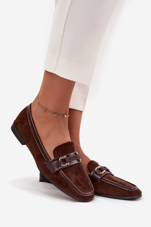 Mokasinai Mokasinai    Czekoladowe Evelora