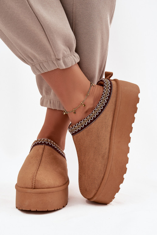 sniego batai   Haftem rudos spalvos Jenira