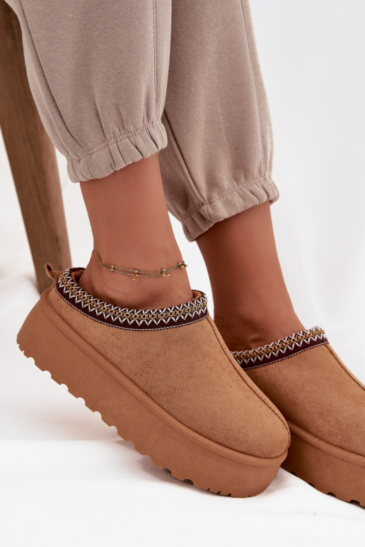 sniego batai   Haftem rudos spalvos Jenira