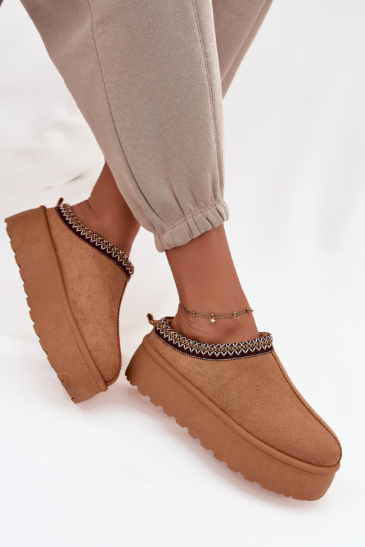 sniego batai   Haftem rudos spalvos Jenira