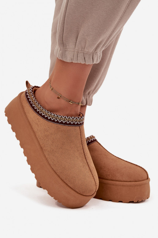 sniego batai   Haftem rudos spalvos Jenira