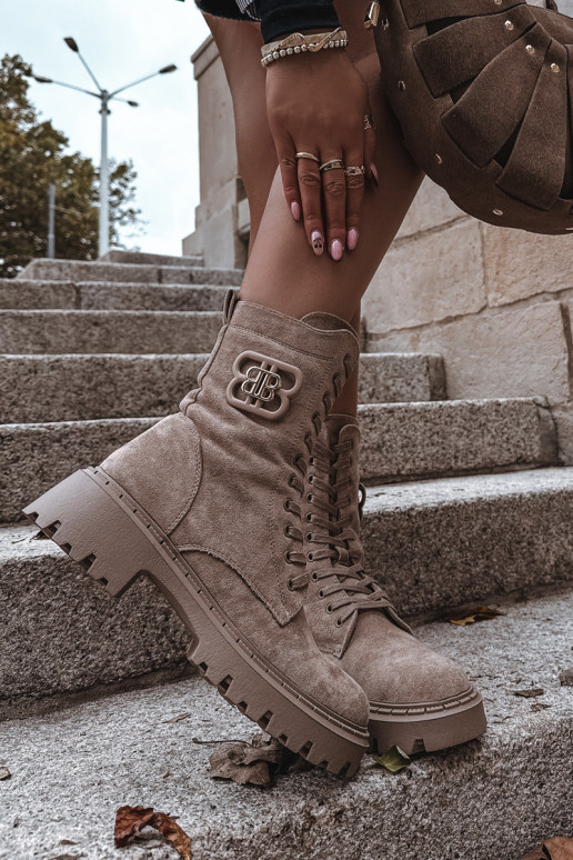 Aulinukai Wokrery    pašiltinti smėlio spalvos Kalindra