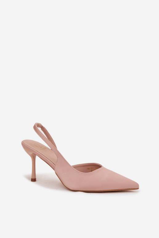 aukštakulniai bateliai Z Odkrytymi Piętami smėlio spalvos Lenira