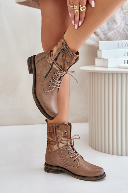 Madingi masyvūs aulinukai smėlio spalvos Perfecto