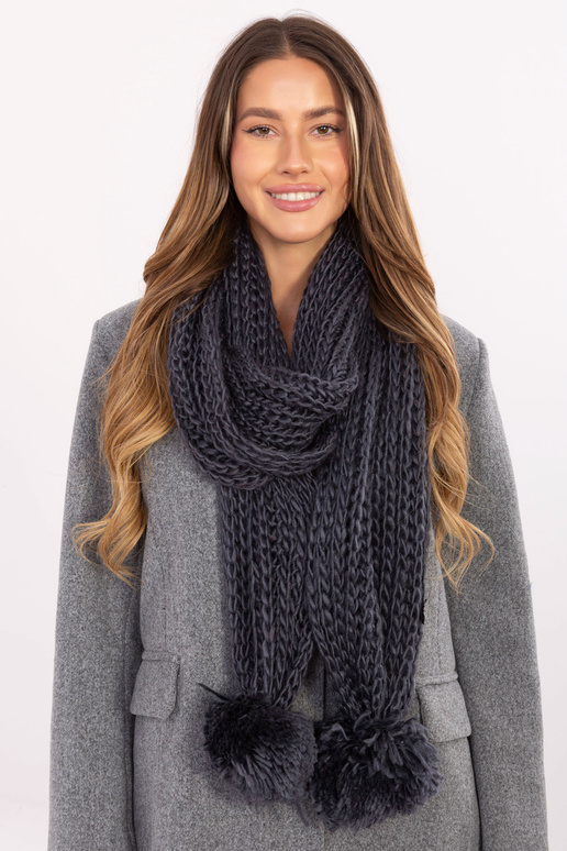 Šalikas tamsiai pilkas