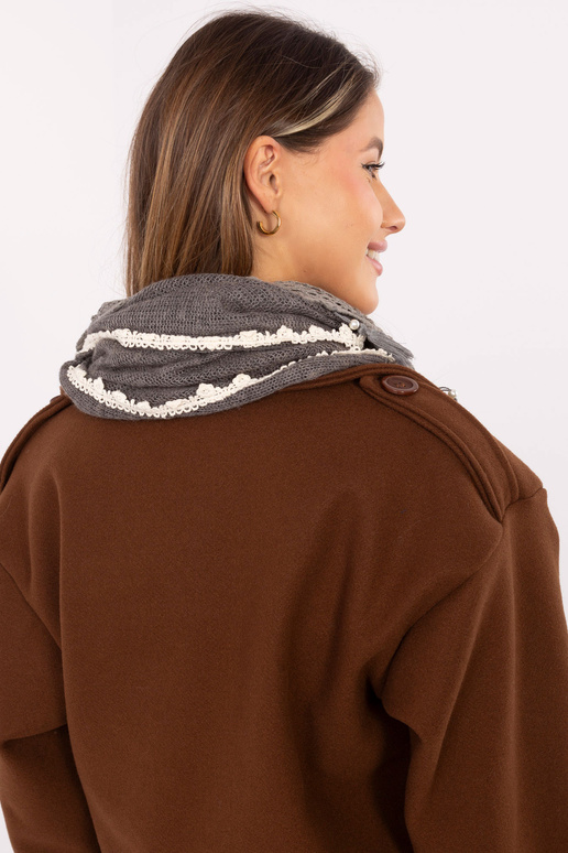 Šalikas AT CH ENEC tamsiai pilkas Šalikas AT CH ENEC tamsiai pilkas