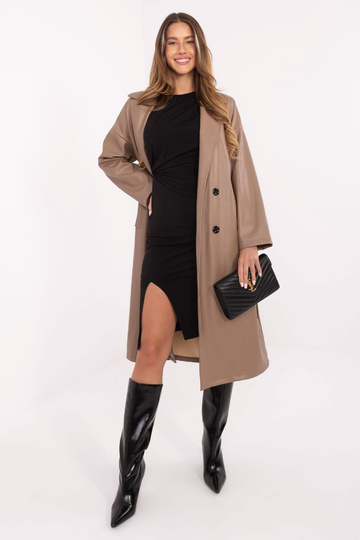 Paltas IT tamsiai smėlinis