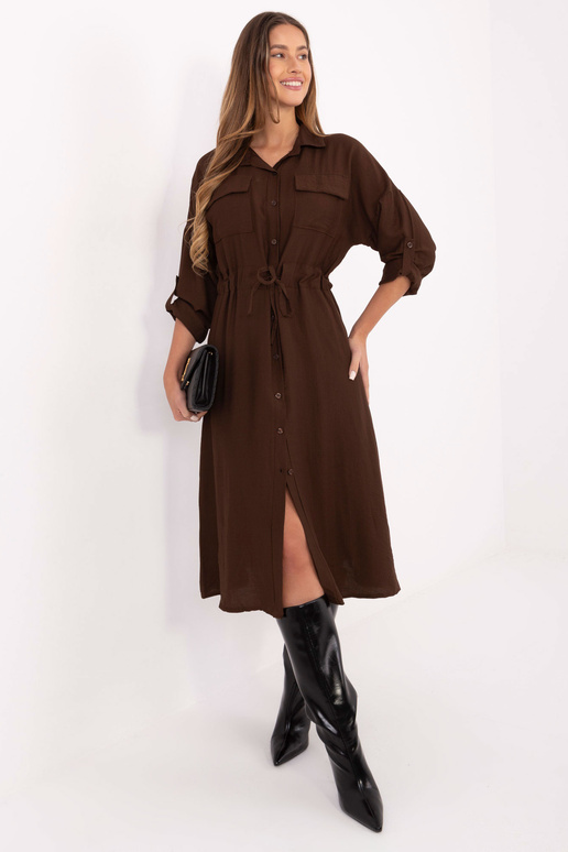 Suknelė tamsiai ruda