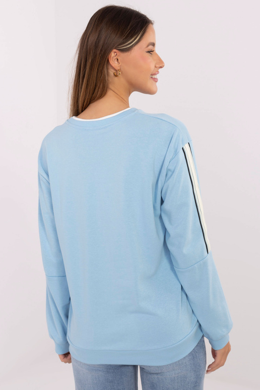 Mėlynas megztinis su užtrauktuku