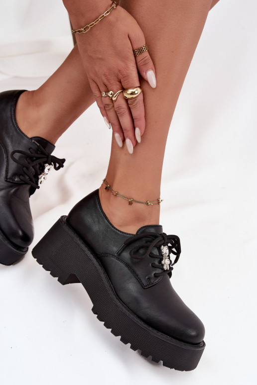 batai MoteriškassuPrzypinką Eko Oda juodos spalvos Laurea