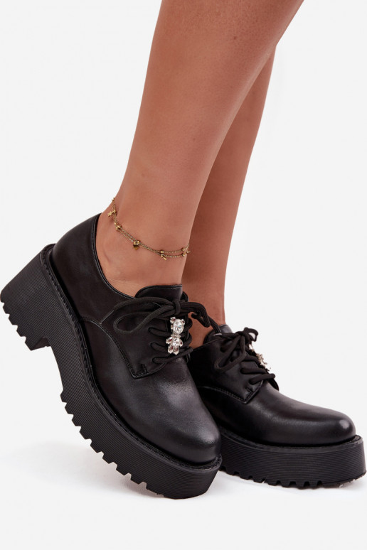 batai MoteriškassuPrzypinką Eko Oda juodos spalvos Laurea