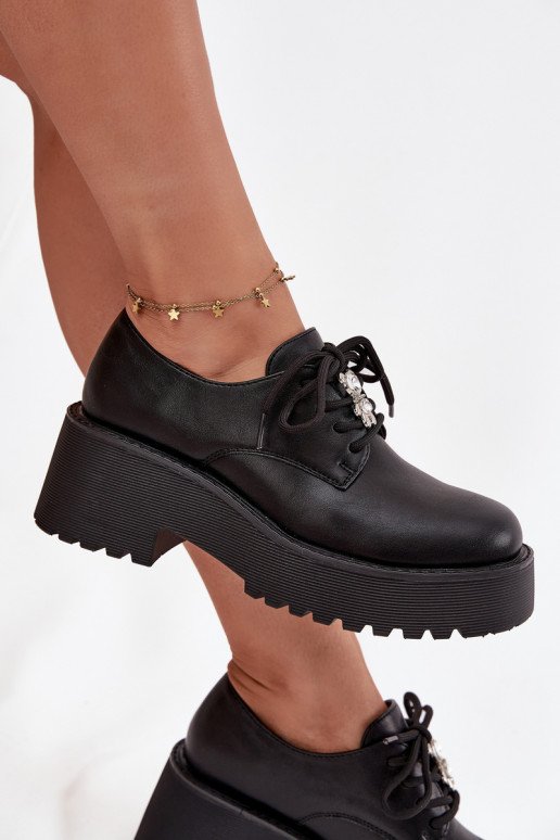 batai MoteriškassuPrzypinką Eko Oda juodos spalvos Laurea